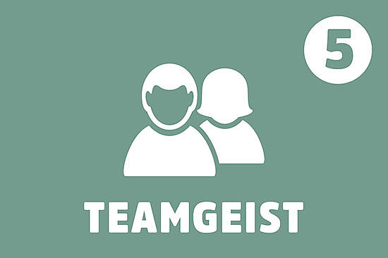 Symbol: Zwei Personen; Text: Teamgeist; Wichtigkeit: 5